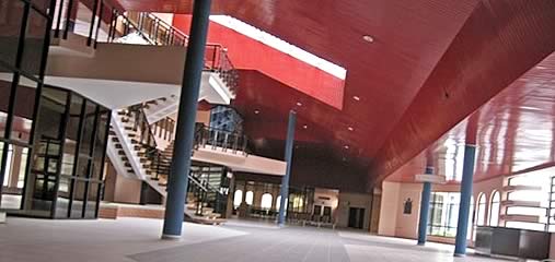 Capitan Nicolas Rojas Airport empty interior, Potosi, Bolivia